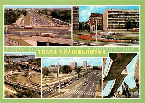 AK / Ansichtskarte Warszawa Trasa Lazienkowska Kat. Warschau Polen