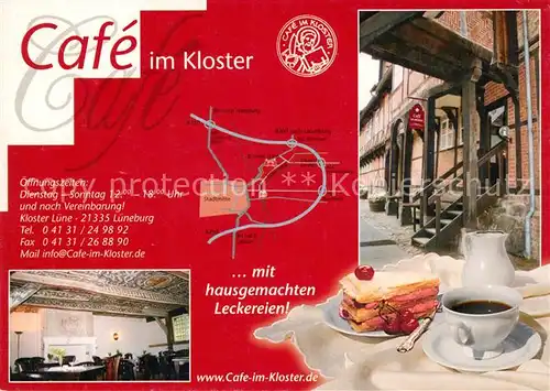 AK / Ansichtskarte Lueneburg Cafe im Kloster  Kat. Lueneburg