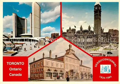 AK / Ansichtskarte Toronto Canada Toronto s 150th birthday Sesquicentennial 1834   1984 City Halls Kat. Ontario
