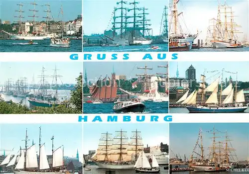 AK / Ansichtskarte Hamburg Segelschiffe Hanse Sail Kat. Hamburg
