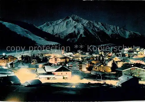 AK / Ansichtskarte Seefeld Tirol Panorama Nacht Kat. Seefeld in Tirol