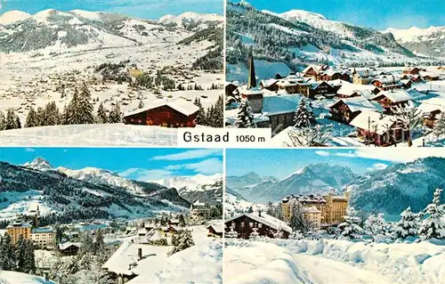AK / Ansichtskarte Gstaad Winterlandschaften Kat. Gstaad