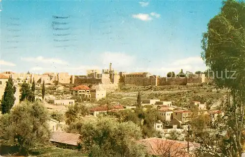 AK / Ansichtskarte Jerusalem Yerushalayim Stadtmauer Kat. Israel