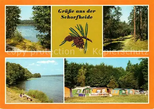 AK / Ansichtskarte Schorfheide Grossvaetersee Campingplatz Werbellinsee  Kat. Schorfheide