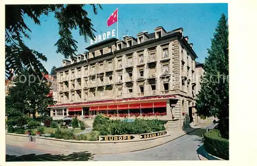 AK / Ansichtskarte Lucerne Luzern Grand Hotel Europe Kat. Luzern