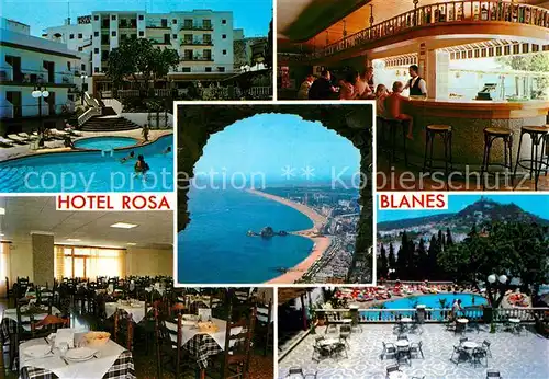 AK / Ansichtskarte Blanes Hotel Rosa Kat. Costa Brava