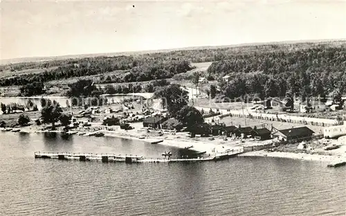 AK / Ansichtskarte Quebec Centre d Artisanat Village Indien Pointe Bleue Comte Roberval aerial view Kat. Quebec