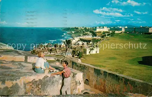 AK / Ansichtskarte San Juan Puerto Rico View of section of El Morro Castle Kat. San Juan