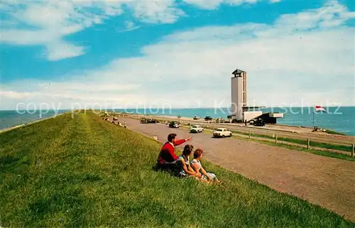 AK / Ansichtskarte Afsluitdijk met monument Abschlussdeich Kat. Niederlande