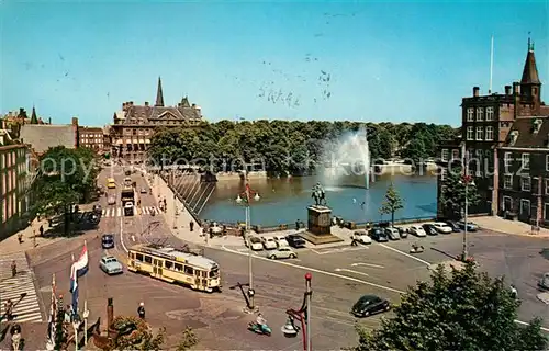 AK / Ansichtskarte s Gravenhage Buitenhof met Hofvijver Aussenhof mit Hofteich