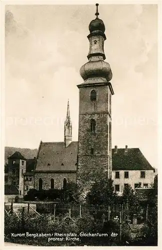 AK / Ansichtskarte Bad Bergzabern Glockenturm der protest Kirche Kat. Bad Bergzabern