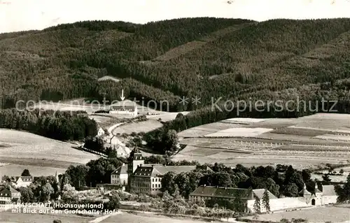 AK / Ansichtskarte Grafschaft Sauerland Panorama mit Grafschafter Hof Kat. Schmallenberg