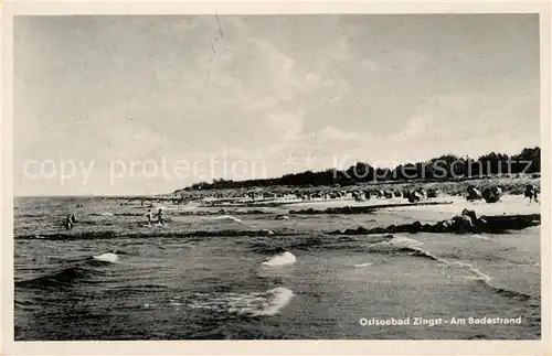 AK / Ansichtskarte Zingst Ostseebad Badestrand Kat. Zingst Darss