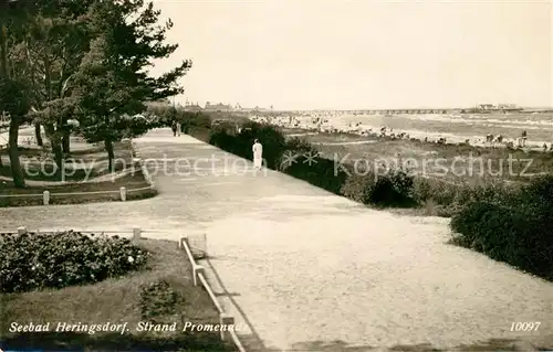 AK / Ansichtskarte Heringsdorf Ostseebad Usedom Strand Promenade Kat. Heringsdorf