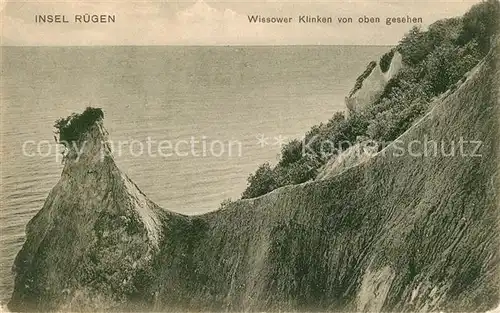 AK / Ansichtskarte Insel Ruegen Wissower Klinken von oben Kat. Bergen