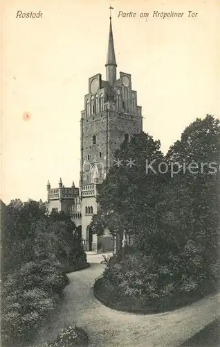 AK / Ansichtskarte Rostock Mecklenburg Vorpommern Partie am Kroepeliner Tor Kat. Rostock