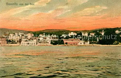 AK / Ansichtskarte Sassnitz Ostseebad Ruegen Seeblick Kat. Sassnitz