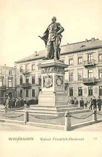 AK / Ansichtskarte Wiesbaden Kaiser Friedrich Denkmal Kat. Wiesbaden