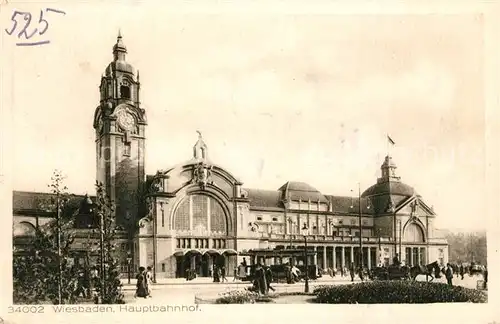 AK / Ansichtskarte Wiesbaden Hauptbahnhof Kat. Wiesbaden