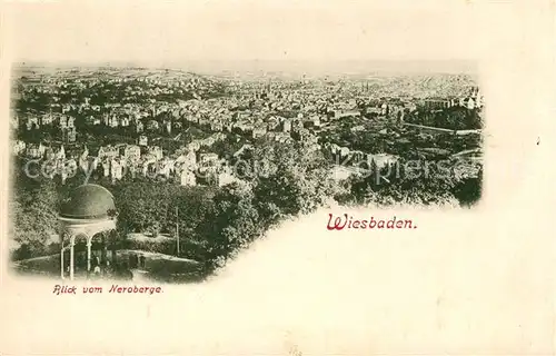 AK / Ansichtskarte Wiesbaden Blick vom Neroberg Kat. Wiesbaden