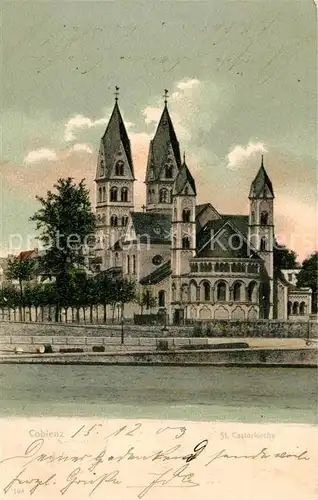 AK / Ansichtskarte Coblenz Koblenz St Castorkirche Kat. Koblenz Rhein