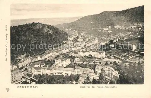 AK / Ansichtskarte Karlsbad Eger Blick von der Franz Josefshoehe