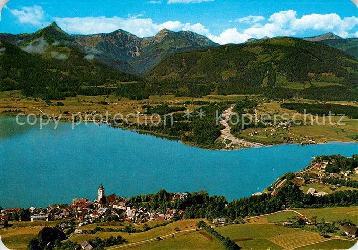 AK / Ansichtskarte St Wolfgang Wolfgangsee mit Zinkenbach Alpenpanorama