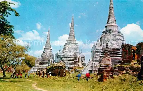 AK / Ansichtskarte Ayudhya Three Pagodas of Wat Phra Sri Sanphet Tempel
