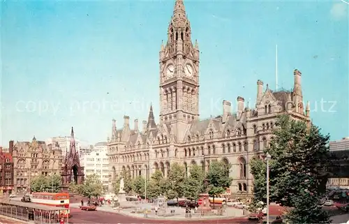 AK / Ansichtskarte Manchester Albert Square Town Hall Kat. Manchester