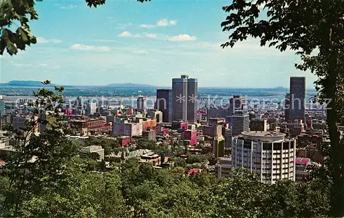 AK / Ansichtskarte Montreal Quebec View of business section and Skyline as seen from Mount Royal Kat. Montreal