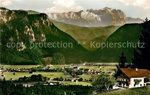 AK / Ansichtskarte Hammer Siegsdorf Alpengaststaette Farnbichlalm Deutsche Alpenstrasse Bick ueber Inzell zur Reiteralpe Berchtesgadener Alpen Kat. Siegsdorf