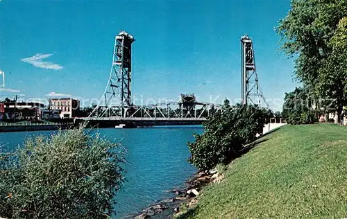 AK / Ansichtskarte Welland Canada East Main Street Bridge Ship Canal Kat. Welland