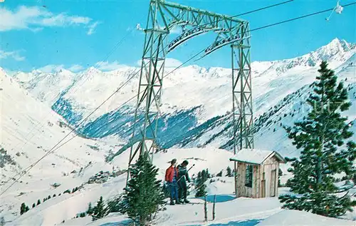 AK / Ansichtskarte Obergurgl Soelden Tirol Schlepplift Schiparadies oetztaler Alpen Kat. Soelden oetztal