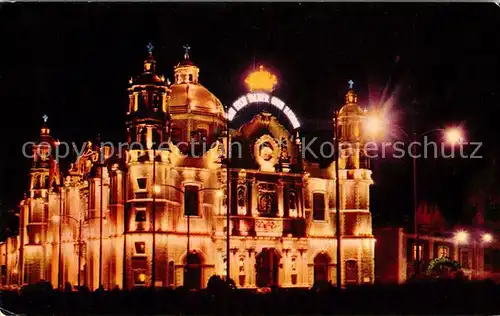 AK / Ansichtskarte Mexico City Basilia de Guadalupe de noche Kat. Mexico