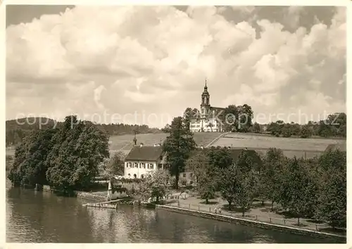 AK / Ansichtskarte Maurach Birnau Blick zur Basilika Bodensee Fliegeraufnahme Kat. Uhldingen Muehlhofen