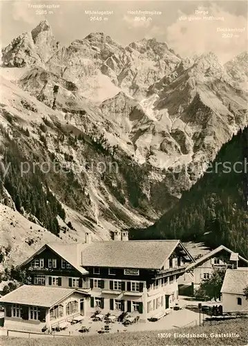 AK / Ansichtskarte Einoedsbach Gaststaette Bergwelt Allgaeuer Alpen Kat. Oberstdorf