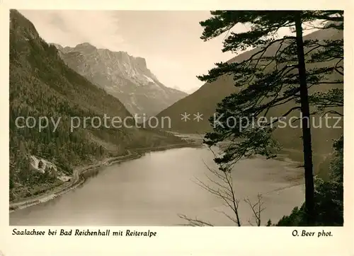 AK / Ansichtskarte Bad Reichenhall Panorama Saalachsee mit Reiteralpe Berchtesgadener Alpen Kat. Bad Reichenhall