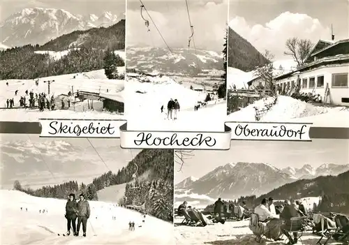AK / Ansichtskarte Oberaudorf Panorama Skigebiet Hocheck Alpen Kat. Oberaudorf