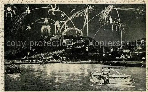 AK / Ansichtskarte Koblenz Rhein Festung Ehrenbreitstein Feuerwerk Kat. Koblenz