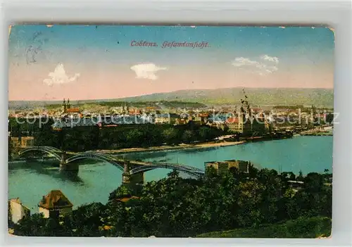 AK / Ansichtskarte Coblenz Koblenz Panorama Kat. Koblenz Rhein