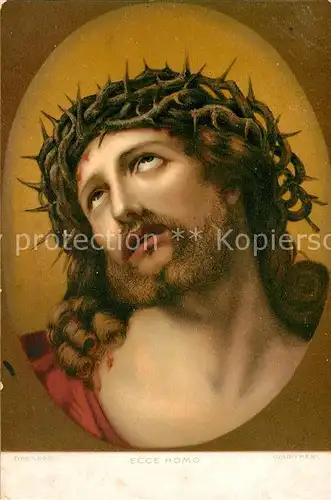 AK / Ansichtskarte Kuenstlerkarte Guido Reni Ecce Homo Jesus Litho Kat. Kuenstlerkarte