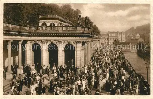 AK / Ansichtskarte Karlsbad Eger Muehlbrunnenkolonade