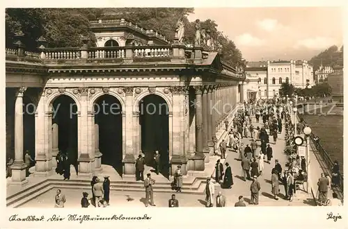 AK / Ansichtskarte Karlsbad Eger Muehlbrunnenkolonaden