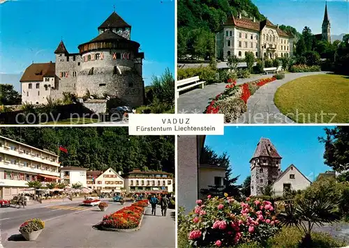 AK / Ansichtskarte Vaduz Liechtenstein Burg Stadtturm Stadtansichten