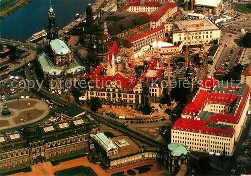 AK / Ansichtskarte Dresden Fliegeraufnahme Kat. Dresden Elbe