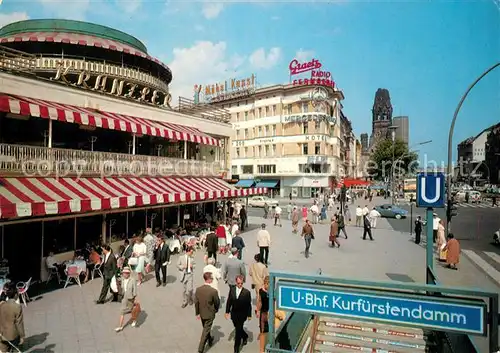 AK / Ansichtskarte Berlin Cafe Kranzler Kurf&#252;rstendamm Kat. Berlin