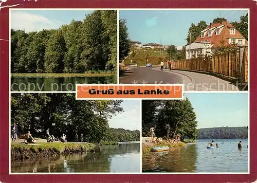AK / Ansichtskarte Lanke Hellsee Oberseestra&#223;e Liepnitzsee Badestelle Kat. Wandlitz