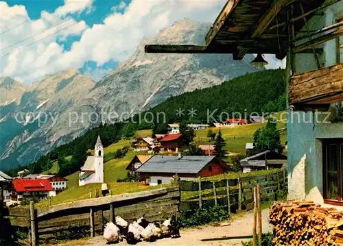 AK / Ansichtskarte Seefeld Tirol M&#246;sern Menthof Hohe Munde Kat. Seefeld in Tirol