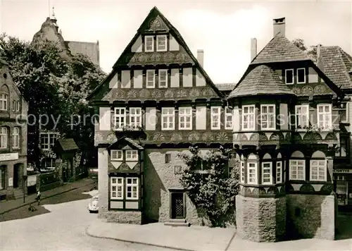 AK / Ansichtskarte Hoexter Weser Dechanei Holz Weserrenaissance Fachwerkhaeuser Altstadt Kat. Hoexter