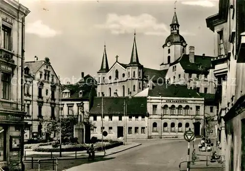 AK / Ansichtskarte Meerane Innenstadt Denkmal Kirche Kat. Meerane